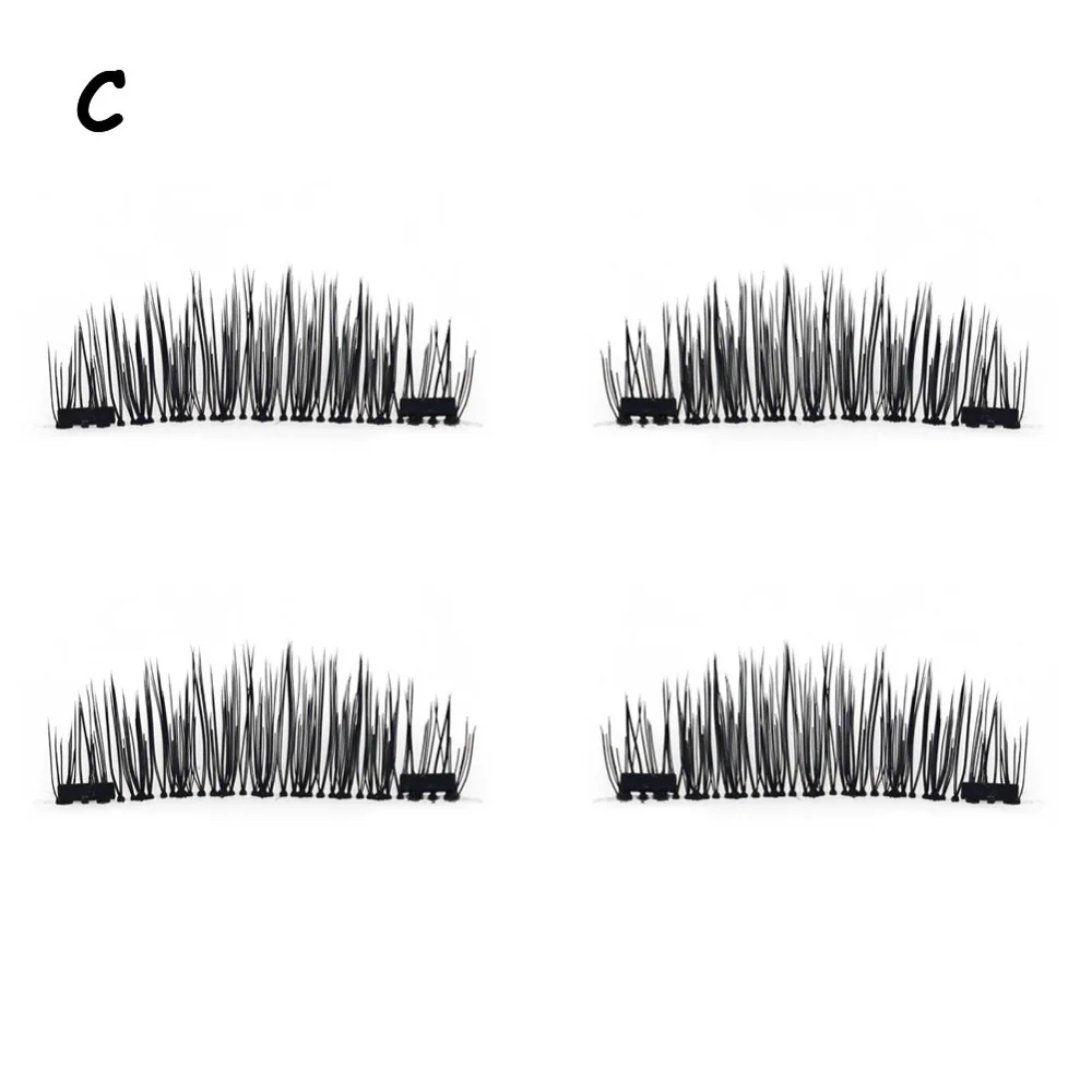 Новинка легкие в использовании 3D Магнитные ресницы накладные двойной магнит