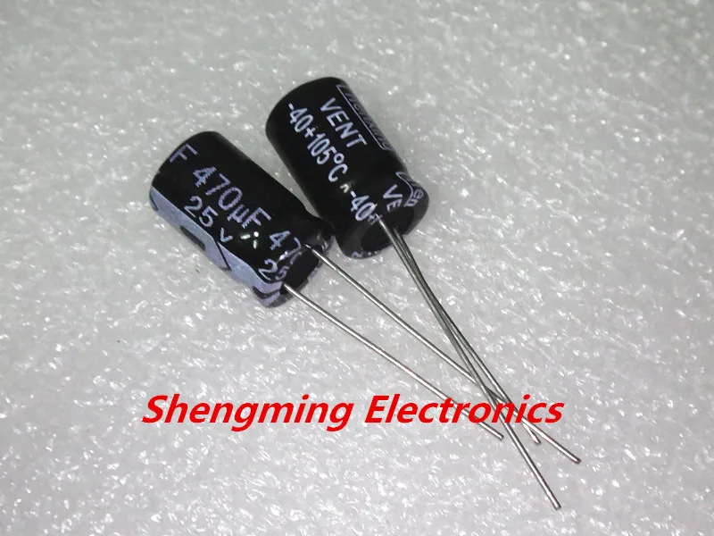 20 шт. 470 мкФ 25V электролитический конденсатор 25V470UF 8x12mm|electrolytic capacitors|470uf 25velectrolytic