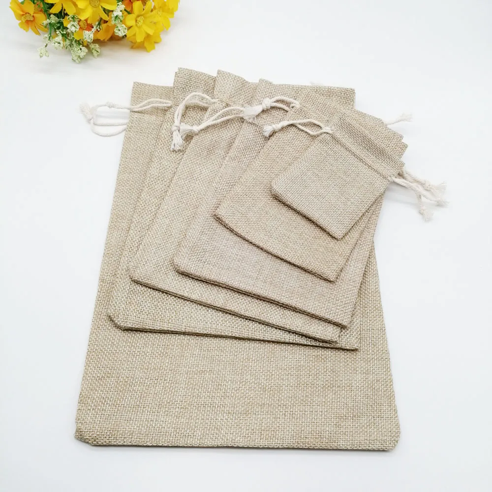 13x18 Jute Linen Bags For Jewelry Display Drawstring Pouch Gift Box Packaging Bags For Gift Bag Wedding/Christmas Burlap Bag Diy
13x18 Jute Linen Bags For Jewelry Display Drawstring Pouch Gift Box Packaging Bags For Gift Bag Wedding/Christmas Burlap Bag Diy