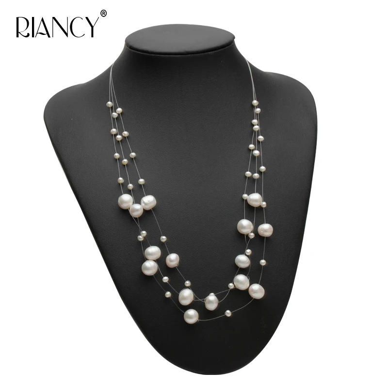 Fashion Freshwater Multilayer pearl necklace women natural choker necklace bride jewelry white wedding gift
Fashion Freshwater Multilayer pearl necklace women natural choker necklace bride jewelry white wedding gift