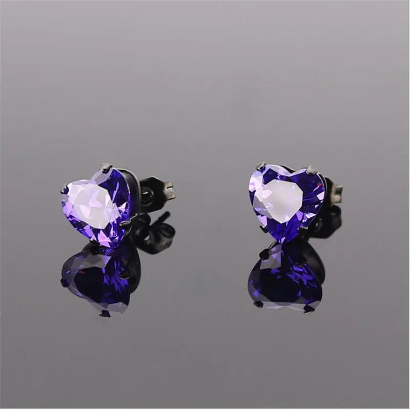 316 L Stainless Steel With 8mm Hearts AAA Zircon Stud Earrings Vacuum Plating No Fade Allergy Free Titanium Jewelry
316 L Stainless Steel With 8mm Hearts AAA Zircon Stud Earrings Vacuum Plating No Fade Allergy Free Titanium Jewelry