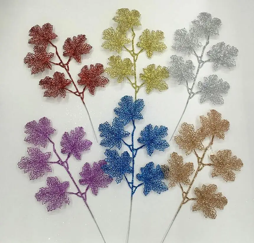 20pcs Glitter Powder Grape Leaf Branch For Flower Arrangement Accessories Christmas Party Home Wedding Garden Decoration
20pcs Glitter Powder Grape Leaf Branch For Flower Arrangement Accessories Christmas Party Home Wedding Garden Decoration