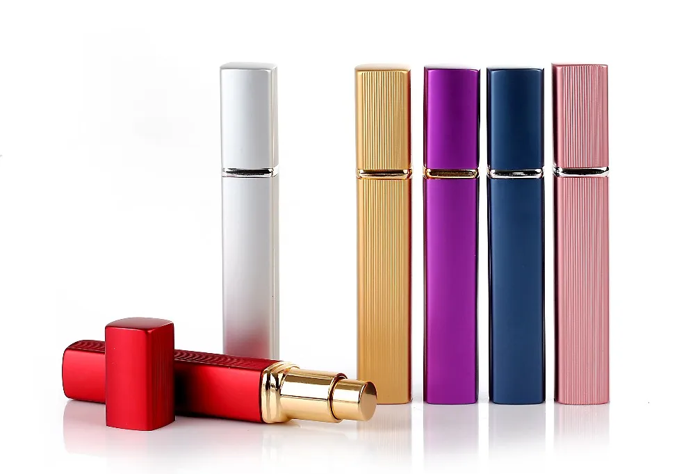 Portaable 12ML Quartet Aluminum PerfumeTube Perfume Bottle Glass Empty Lipstick Perfume Atomizer 10PCS/LOT
Portaable 12ML Quartet Aluminum PerfumeTube Perfume Bottle Glass Empty Lipstick Perfume Atomizer 10PCS/LOT