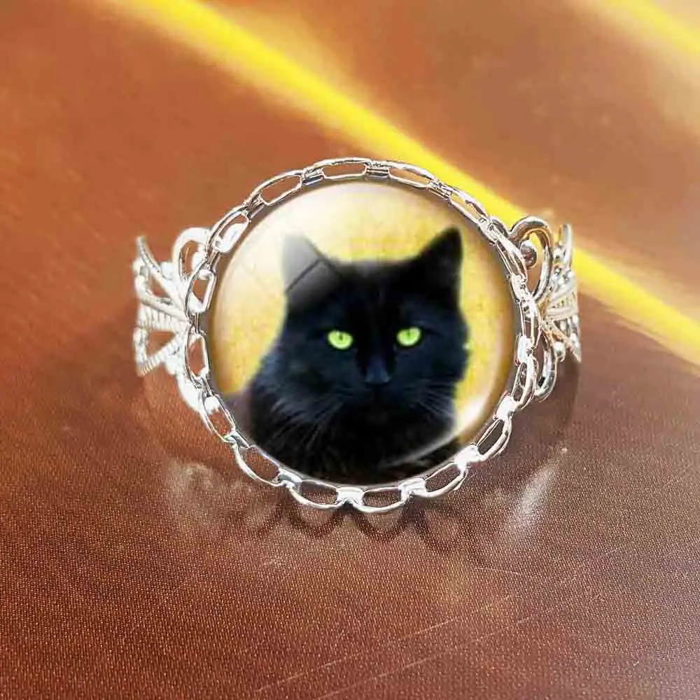 Qiyufang Black Cat New Arrival Cats Dubai Jewelry Rings Women Gift Ring Sets Vintage steel Color
Qiyufang Black Cat New Arrival Cats Dubai Jewelry Rings Women Gift Ring Sets Vintage steel Color