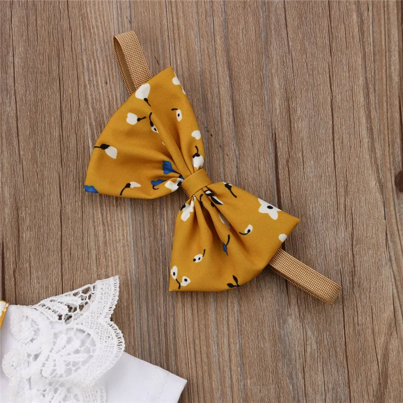 White Ruffles Bodysuit +Yellow Floral Jumpsuit Bib Pants+Headband Newborn Baby Girl 3Pcs Clothes Outfits Set Summer
White Ruffles Bodysuit +Yellow Floral Jumpsuit Bib Pants+Headband Newborn Baby Girl 3Pcs Clothes Outfits Set Summer