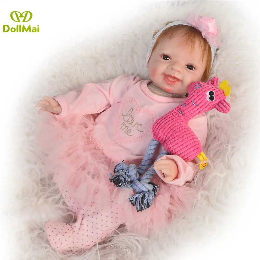 Bebe Doll Reborn 55cm soft silicone reborn baby dolls for child gift real babies newborn girl reborn poupee enfant bonecas
Bebe Doll Reborn 55cm soft silicone reborn baby dolls for child gift real babies newborn girl reborn poupee enfant bonecas