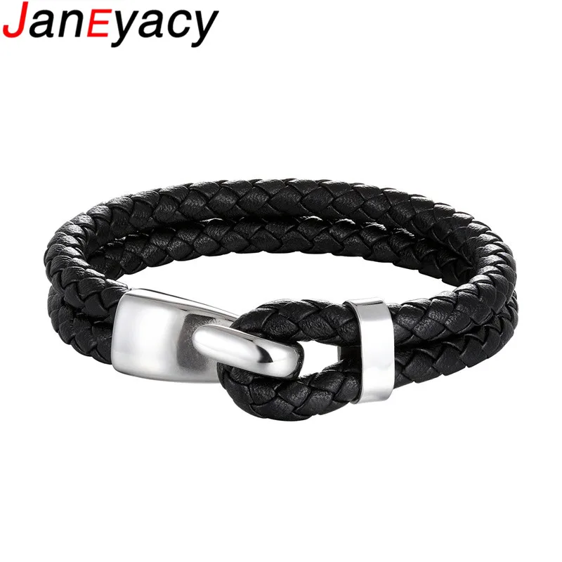 Brand New Brand Creative Black Multi-layer Leather Bracelet Men Stainless Steel Anchor Bracelet Fashion Bangles Gifts Pulseras
Brand New Brand Creative Black Multi-layer Leather Bracelet Men Stainless Steel Anchor Bracelet Fashion Bangles Gifts Pulseras
