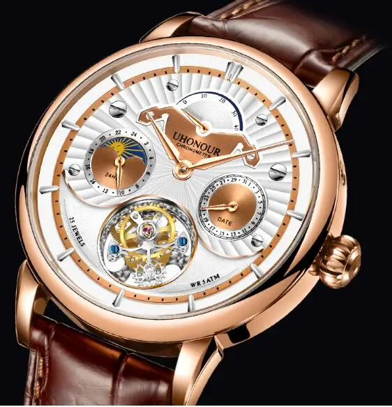 Men Tourbillion Watch Mechanical Hand Winding 25 Jewels Energy Display Sapphire Alligator Leather Date Luxury Gift
Men Tourbillion Watch Mechanical Hand Winding 25 Jewels Energy Display Sapphire Alligator Leather Date Luxury Gift