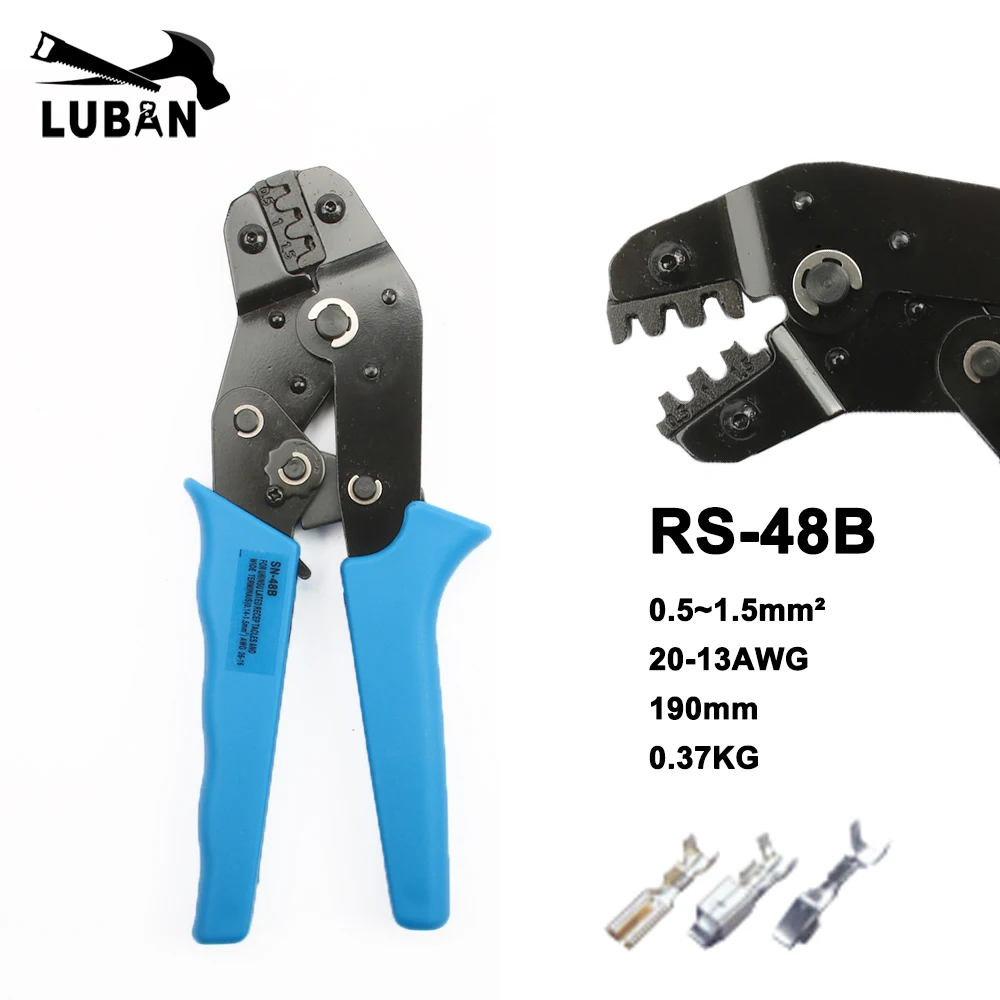 SN-48B MINI EUROP STYLE crimping tool crimping plier 0.5-1.5mm2 multi tool tools BLUE RS-48B LUBAN
SN-48B MINI EUROP STYLE crimping tool crimping plier 0.5-1.5mm2 multi tool tools BLUE RS-48B LUBAN