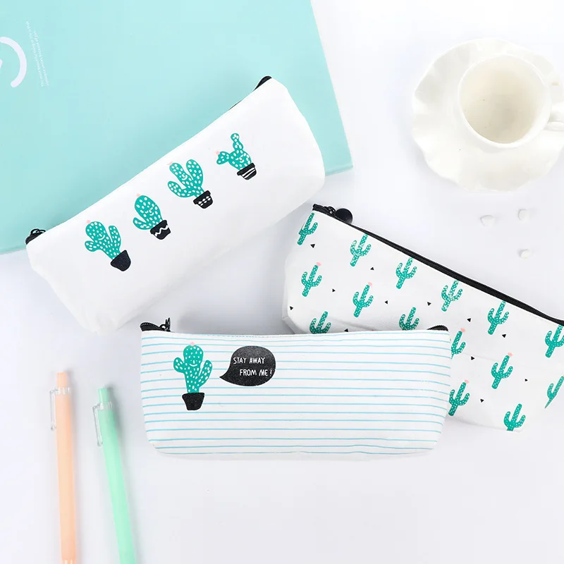 24 pcs/Lot Cactus pen pencil bag Canvas green plant case Stationery items Office School supplies Material escolar F317
24 pcs/Lot Cactus pen pencil bag Canvas green plant case Stationery items Office School supplies Material escolar F317