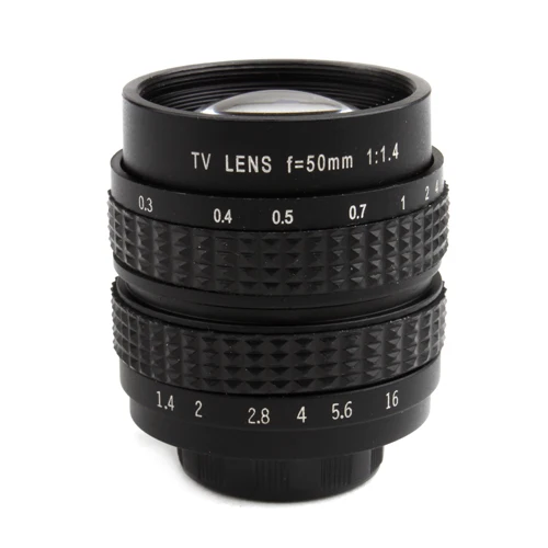 50 мм F1.4 TV объектив для Sony NEX/Panasonic/Olympus MFT M4/3 и Fuji FX камеры серебристо черный