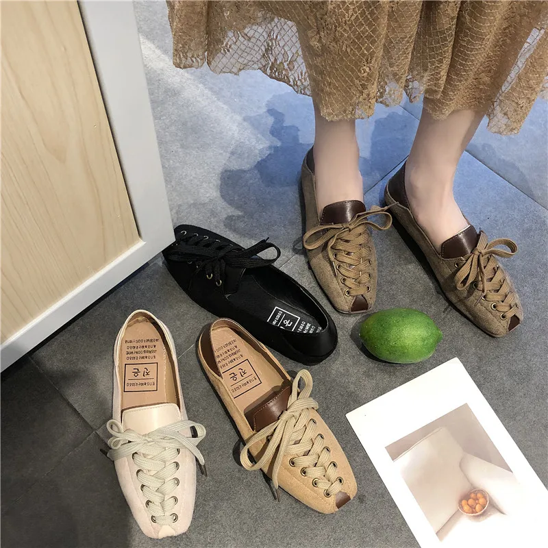 New 2019 Spring Women Flats Cross-tied Square Toe Women Slip-on Shoes brand designer Spring Female Autumn Loafers For Ladies
New 2019 Spring Women Flats Cross-tied Square Toe Women Slip-on Shoes brand designer Spring Female Autumn Loafers For Ladies
