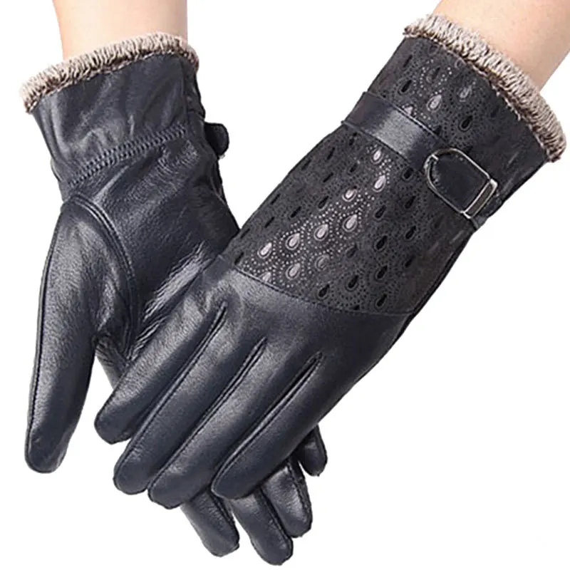 Women's Winter Gloves Fashion Warm Thicken Dot Pattern Peacock Genuine Leather Gloves High quality Mittens
Women's Winter Gloves Fashion Warm Thicken Dot Pattern Peacock Genuine Leather Gloves High quality Mittens