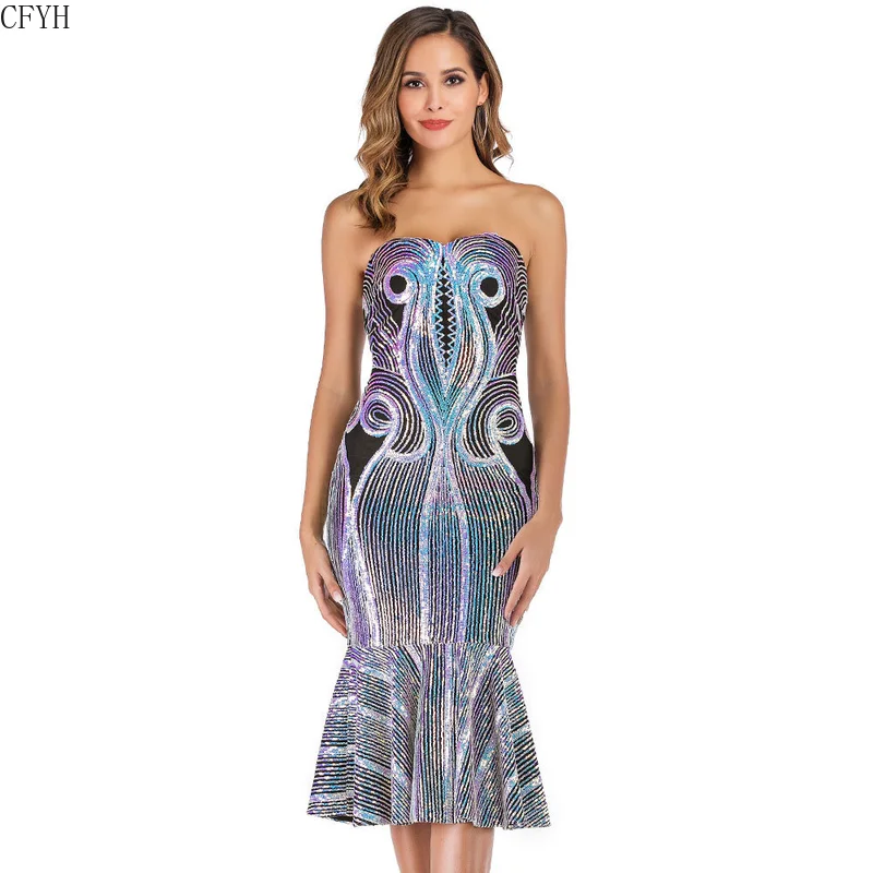 Sexy Strapless Party Sequins Summer Mermaid Long Dress Women Evening Off Shoulder Bling Elegant Bodycon Club Dresses Vestido
Sexy Strapless Party Sequins Summer Mermaid Long Dress Women Evening Off Shoulder Bling Elegant Bodycon Club Dresses Vestido