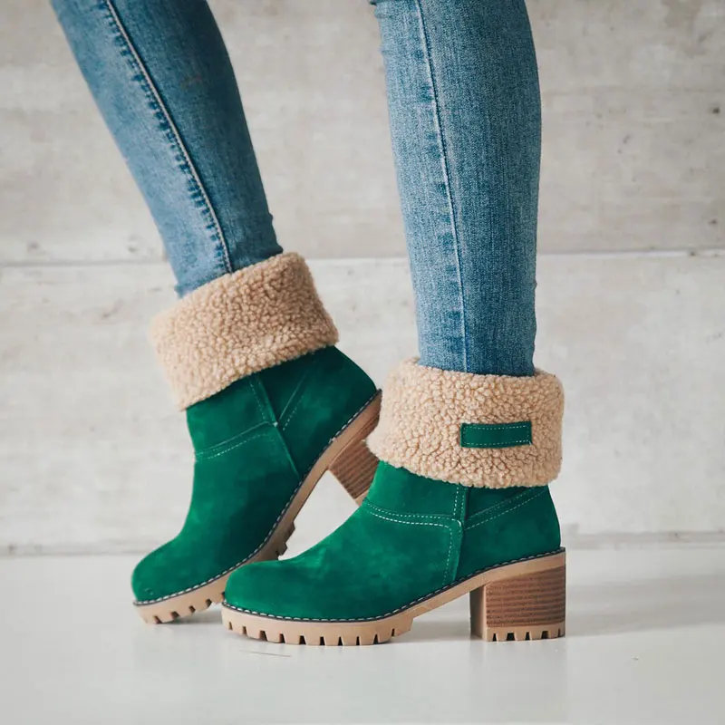 Fanyuan New Women Boots Winter outdoor keep Warm Fur Boots Waterproof Women's Snow Boots Thick heel with round head short boot
Fanyuan New Women Boots Winter outdoor keep Warm Fur Boots Waterproof Women's Snow Boots Thick heel with round head short boot