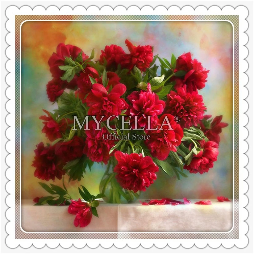 5D DIY Diamond Painting Cross Stitch Red Flowers Diamond Embroidery Full Round Drill Rhinestone Cross Stitch Crafts Needlework
5D DIY Diamond Painting Cross Stitch Red Flowers Diamond Embroidery Full Round Drill Rhinestone Cross Stitch Crafts Needlework
