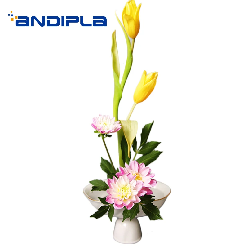 Modern Flower Pot Ceramic High Plate Flower Arrangement Vase / Table Bonsai Hydroponics Plant Holder Decor / Home Fruit Plate 
Modern Flower Pot Ceramic High Plate Flower Arrangement Vase / Table Bonsai Hydroponics Plant Holder Decor / Home Fruit Plate