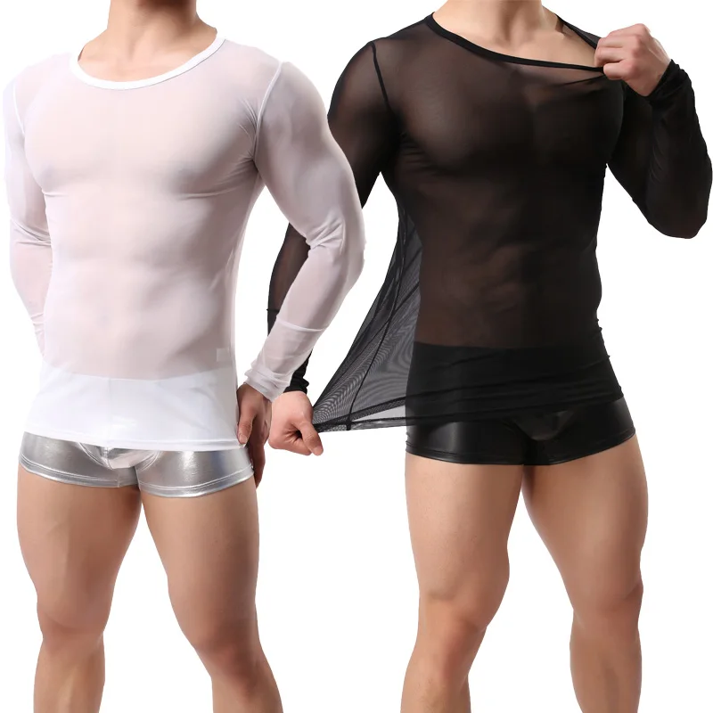 CLEVER-MENMODE Men's Sexy T-Shirts Mesh Tee Shirt Undershirt Homme Long Sleeves Men T Shirts Male Transparent See through Shirts
CLEVER-MENMODE Men's Sexy T-Shirts Mesh Tee Shirt Undershirt Homme Long Sleeves Men T Shirts Male Transparent See through Shirts