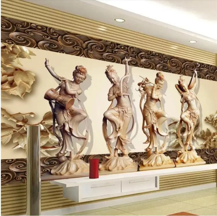 3D Photo Wallpaper 3d Ancient Four Beautiful Women Dance Wood Carving Background Wall Paper 3d Papel De Parede Infantil Mural
3D Photo Wallpaper 3d Ancient Four Beautiful Women Dance Wood Carving Background Wall Paper 3d Papel De Parede Infantil Mural