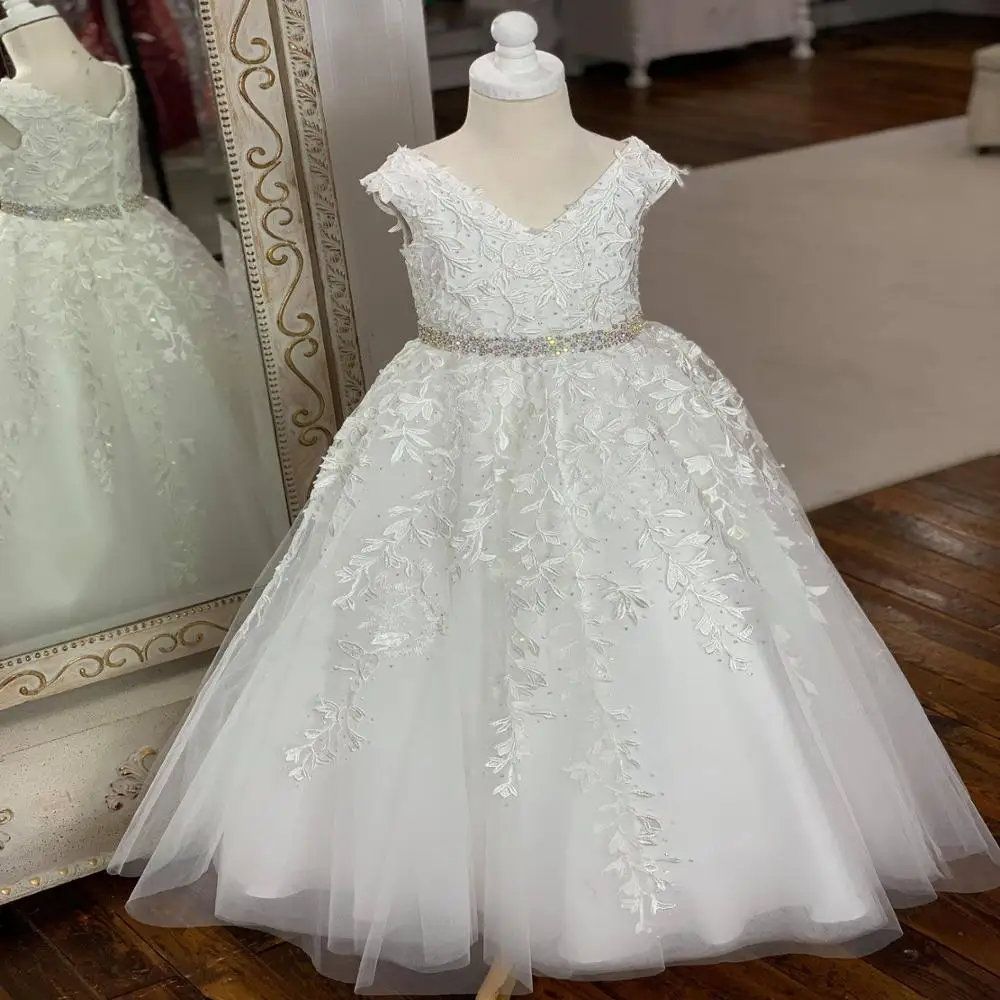 White First Communion Dress for Little Girl 2019 Famous Designer Ballgown Blush Red Kid Pageant Gown Lace Long Flower Girl Dress
White First Communion Dress for Little Girl 2019 Famous Designer Ballgown Blush Red Kid Pageant Gown Lace Long Flower Girl Dress