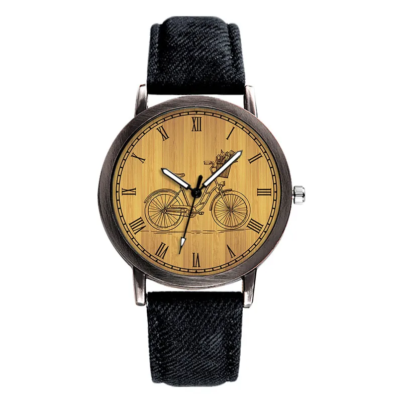 E-0005 Ретро дизайн мужские наручные часы Relojes Feminino женские джинсовый ремешок Montre