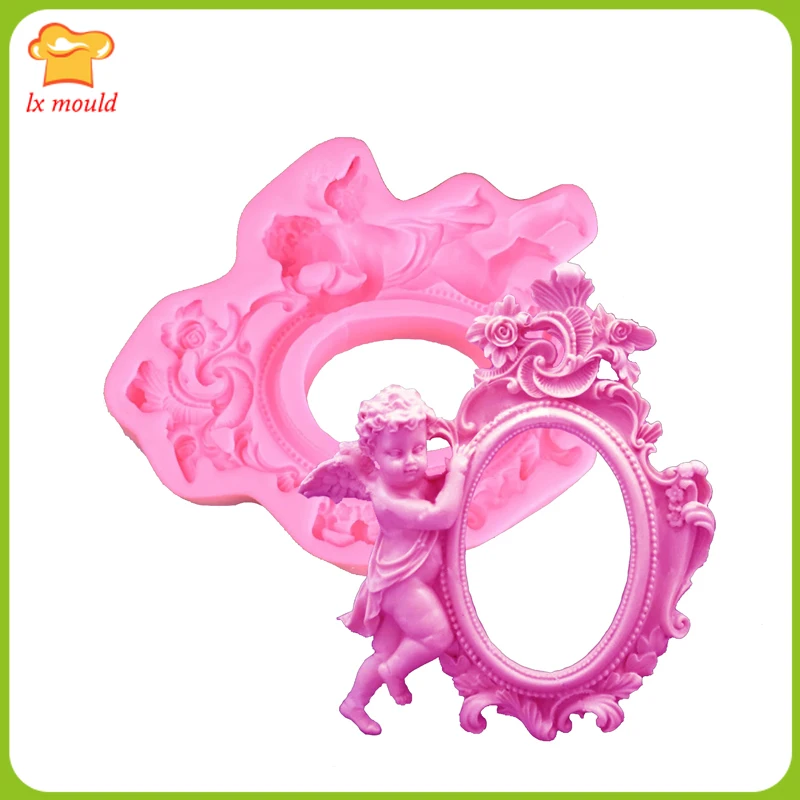 European large photo frame Angel photo frame fondant silicone mold chocolate mold photo frame
European large photo frame Angel photo frame fondant silicone mold chocolate mold photo frame