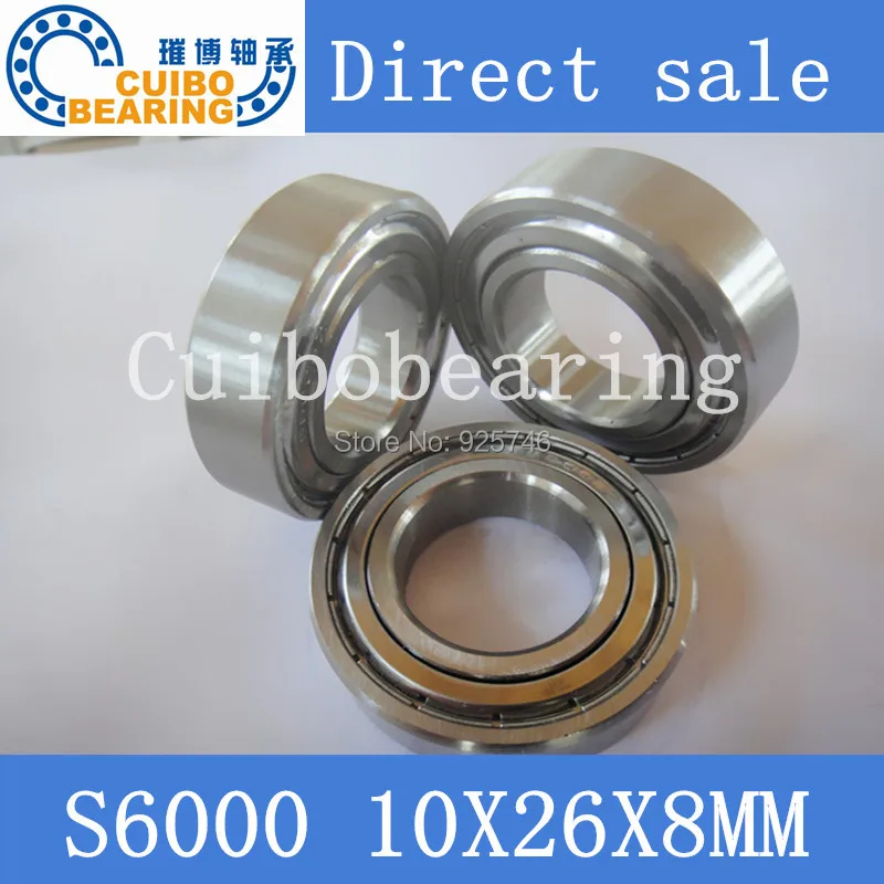 10PCS Stainless Steel Bearing Miniature S6000ZZ S6000 2RS Ball Bearings size:10x26x8mm
10PCS Stainless Steel Bearing Miniature S6000ZZ S6000 2RS Ball Bearings size:10x26x8mm