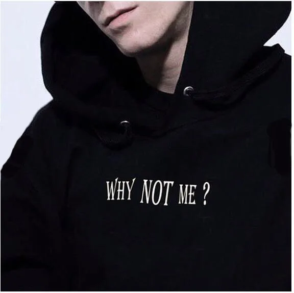 WHY NOT ME Letter printing Hoodies Spring Autumn Crewneck Sweatshirt Unisex Fashion Clothing Pullover Tumblr Jumper Tops
WHY NOT ME Letter printing Hoodies Spring Autumn Crewneck Sweatshirt Unisex Fashion Clothing Pullover Tumblr Jumper Tops