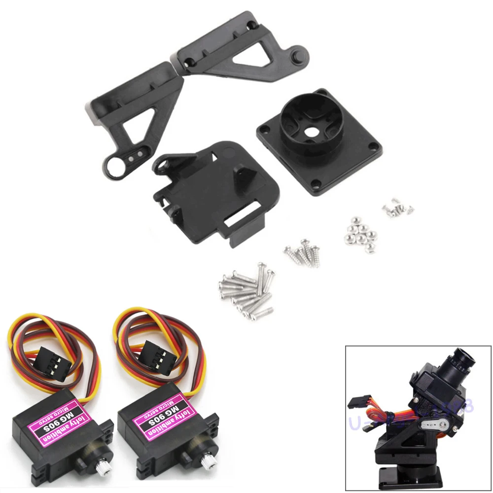1pcs FPV Dedicated Nylon PTZ +2pcs 9G MG90S Metal Servo Motor for Arduino kit RC Model
1pcs FPV Dedicated Nylon PTZ +2pcs 9G MG90S Metal Servo Motor for Arduino kit RC Model