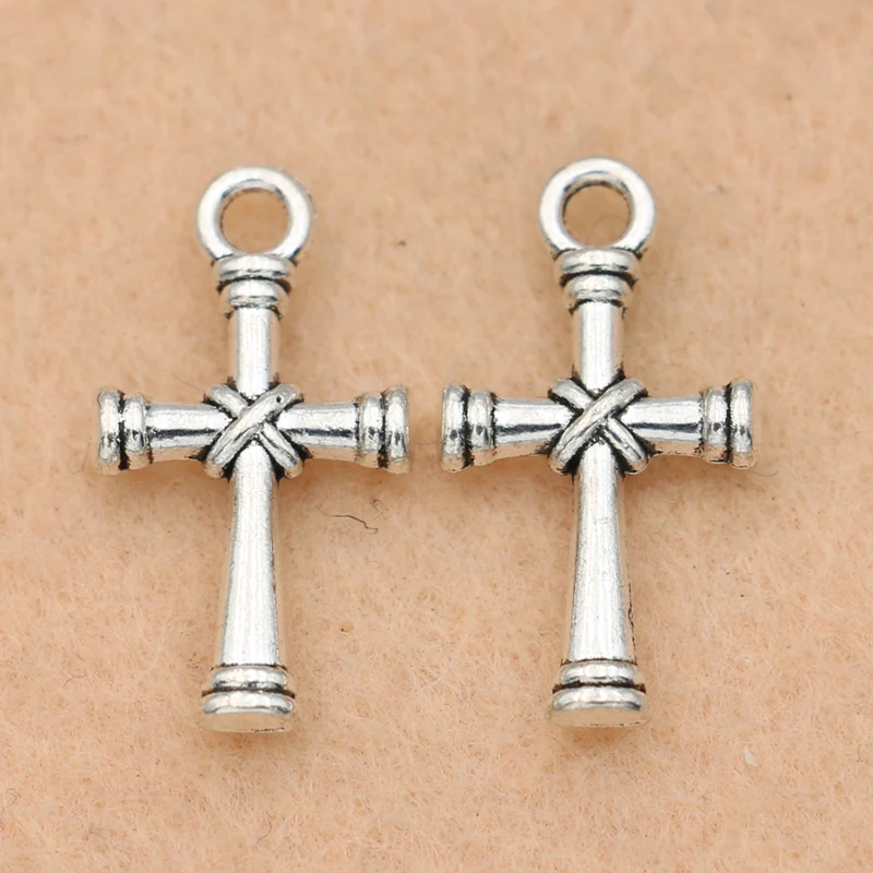 10Pcs Tibetan Silver Plated Cross Charms Pendants Necklace Bracelet Accessories Jewelry Findings 21x11mm
10Pcs Tibetan Silver Plated Cross Charms Pendants Necklace Bracelet Accessories Jewelry Findings 21x11mm