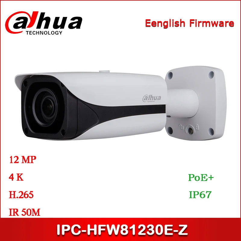 IP-камера Dahua IPC-HFW81230E-Z 12 МП 4,1 мм ~ 16,4 мм с моторизованным объективом IR Bullet, сетевая камера с POE + камера безопасности
IP-камера Dahua IPC-HFW81230E-Z 12 МП 4,1 мм ~ 16,4 мм с моторизованным объективом IR Bullet, сетевая камера с POE + камера безопасности