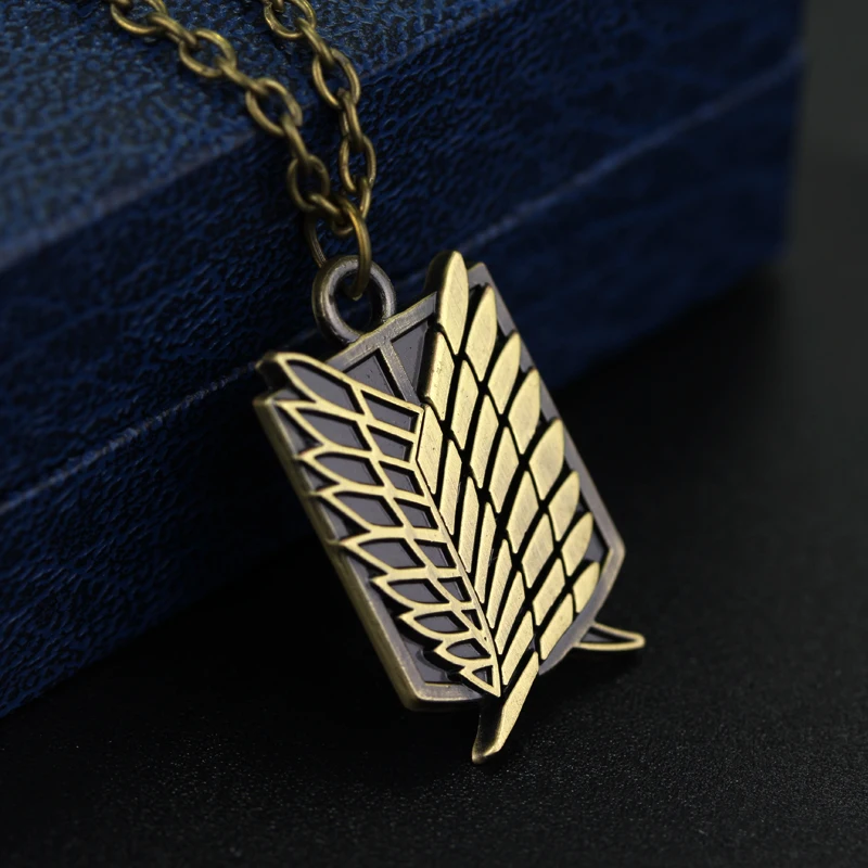 Anime Attack On Titan Necklace Survey Corps Wings of Liberty Stationary Guard LOGO Allen Alloy Chain Pendant Kolye Collares
Anime Attack On Titan Necklace Survey Corps Wings of Liberty Stationary Guard LOGO Allen Alloy Chain Pendant Kolye Collares