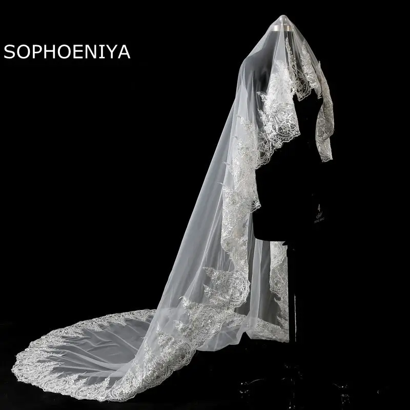 New Arrival 3 Meter Lace Edge Bridal veil 2021 Ivory wedding veil veu de noiva voile de mariee Sexy wedding accessories
New Arrival 3 Meter Lace Edge Bridal veil 2021 Ivory wedding veil veu de noiva voile de mariee Sexy wedding accessories