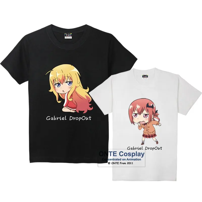 2017 Hot Anime Gabriel Dropout Cosplay T-shirts Gabriel Satanichia Mcdowell Print Short-Sleeve T Shirts Tees Causal Tops
2017 Hot Anime Gabriel Dropout Cosplay T-shirts Gabriel Satanichia Mcdowell Print Short-Sleeve T Shirts Tees Causal Tops