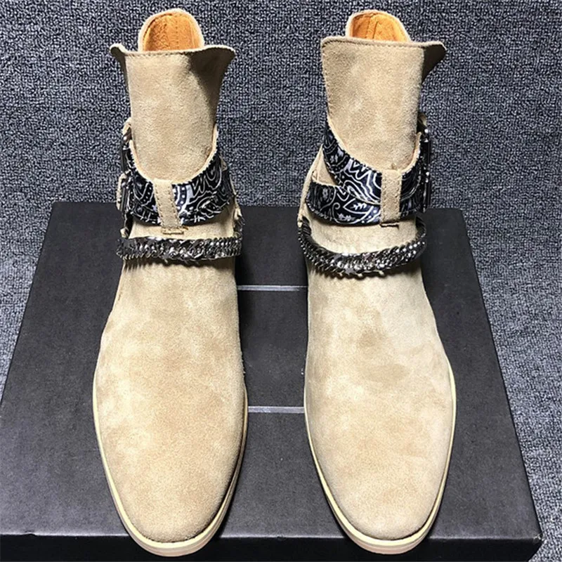 Vintage khaki pointed toe fashion buckle strap formal men boots business travel low heel banquet Boots
Vintage khaki pointed toe fashion buckle strap formal men boots business travel low heel banquet Boots