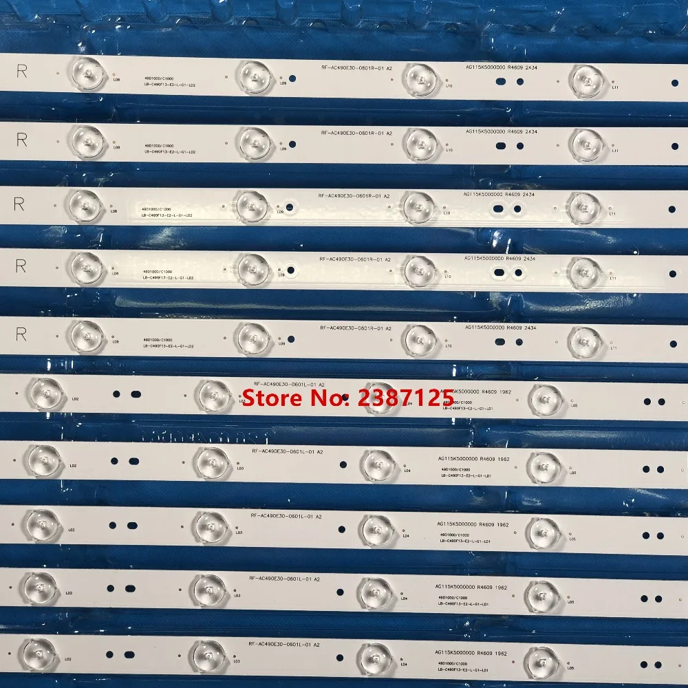 10 PCS LED backlight strip for 49D1000 49C1000 850095046 LB-C490F13-E2-L-G1-SE2 LB-C490F13-E2-L-G1-SE3 SVJ490A06 SVJ490A09
10 PCS LED backlight strip for 49D1000 49C1000 850095046 LB-C490F13-E2-L-G1-SE2 LB-C490F13-E2-L-G1-SE3 SVJ490A06 SVJ490A09