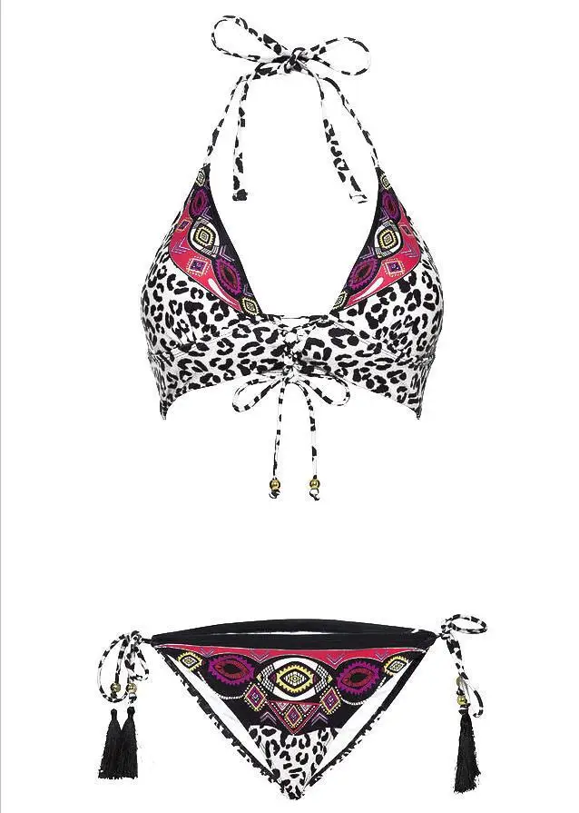 Sexy Halter Leopard Print Push Up Bikinis Women Bandage Bikini Set Swimsuit Women Cut Out Swimwear Bathing Suit Women Biquini
Sexy Halter Leopard Print Push Up Bikinis Women Bandage Bikini Set Swimsuit Women Cut Out Swimwear Bathing Suit Women Biquini