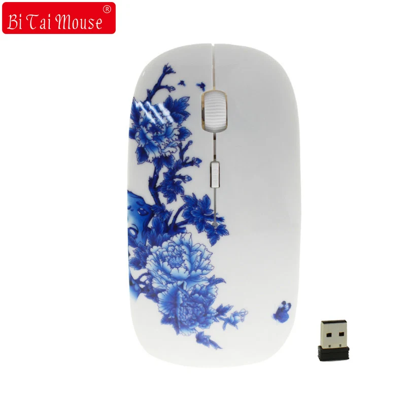 2.4Ghz Chinese blue and white porcelain Wireless Mouse Optical Mice 1200 DPI Wireless Mouse For Computer PC
2.4Ghz Chinese blue and white porcelain Wireless Mouse Optical Mice 1200 DPI Wireless Mouse For Computer PC