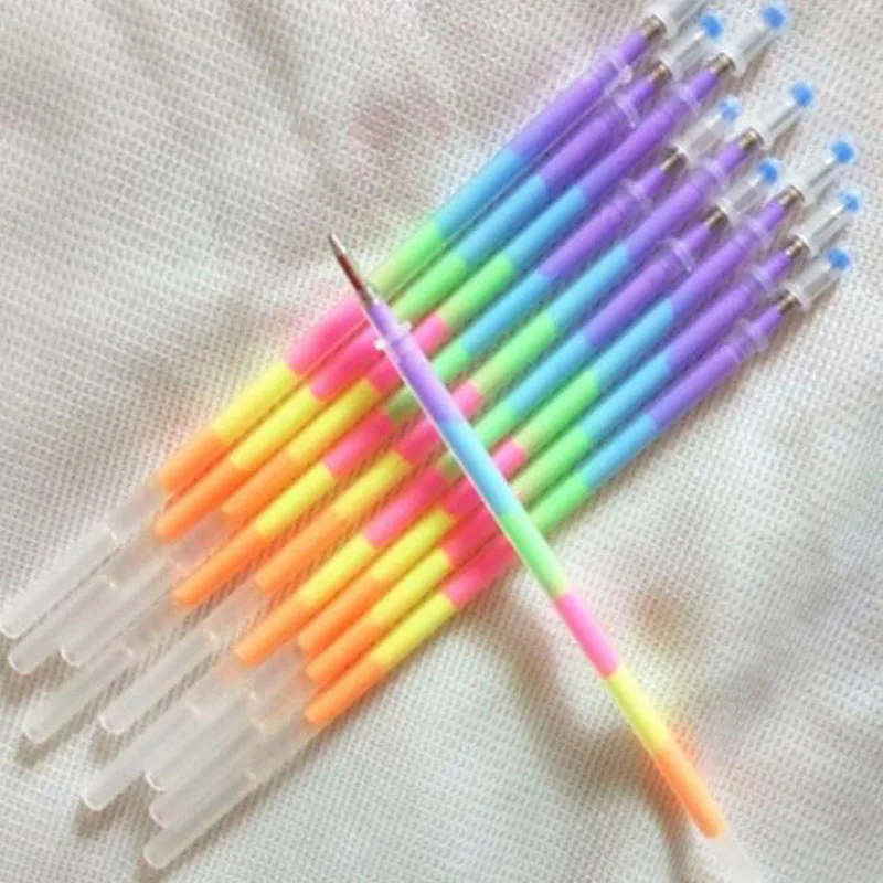 New High Quality 50pcs/ lot Stationery Rainbow Pen Gel Pen Refills School Office Marker Pens Supplies 6 in 1 Color Pen Refills
New High Quality 50pcs/ lot Stationery Rainbow Pen Gel Pen Refills School Office Marker Pens Supplies 6 in 1 Color Pen Refills