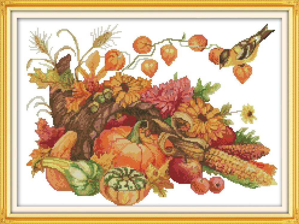 The harvest of autumn cross stitch kit aida 14ct 11ct count print canvas stitches embroidery DIY handmade
The harvest of autumn cross stitch kit aida 14ct 11ct count print canvas stitches embroidery DIY handmade