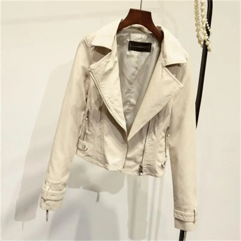 Fashion new ladies pu leather short paragraph Slim versatile imitation leather women's jacket spring and autumn Korean leather
Fashion new ladies pu leather short paragraph Slim versatile imitation leather women's jacket spring and autumn Korean leather
