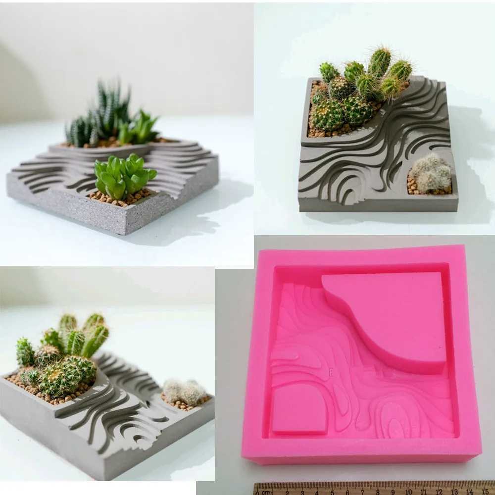 Cement flower pot Mould Silicone Concrete Cactus Planter Mold Clay Craft Mini Vase Making Tool
Cement flower pot Mould Silicone Concrete Cactus Planter Mold Clay Craft Mini Vase Making Tool