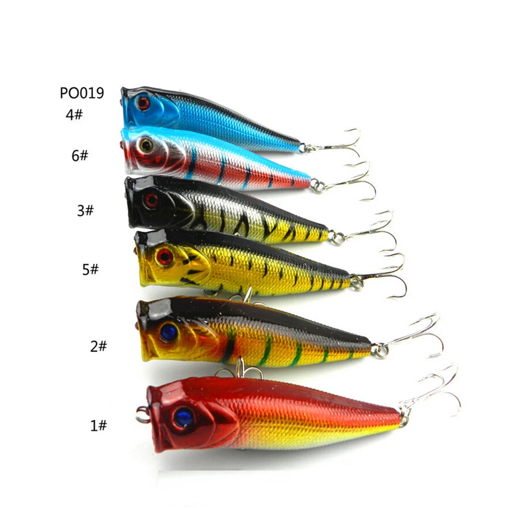 6pcs/set Fishing Lure 6 colors Popper Lure topwater 9cm fishing bait high carbon steel hook fishing tackle Crankbait Minnow Hook
6pcs/set Fishing Lure 6 colors Popper Lure topwater 9cm fishing bait high carbon steel hook fishing tackle Crankbait Minnow Hook
