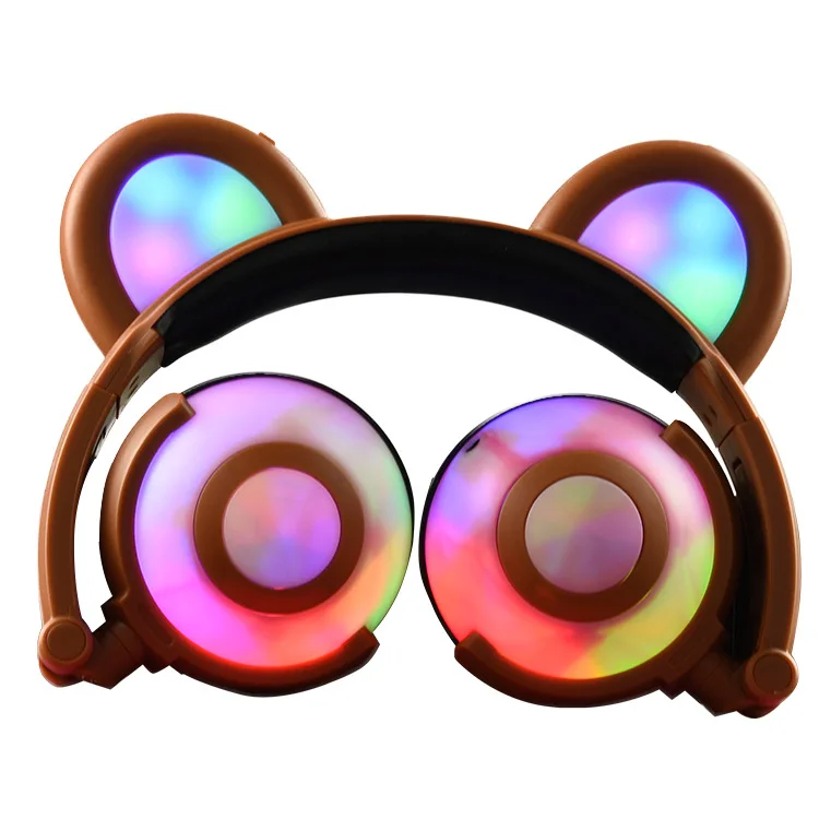 Fashion Noise Cancelling Glowing Headphones Cartoon Bear Style Headset Mobile Phone Foldable Music Headset Headphone for PC MP4
Fashion Noise Cancelling Glowing Headphones Cartoon Bear Style Headset Mobile Phone Foldable Music Headset Headphone for PC MP4