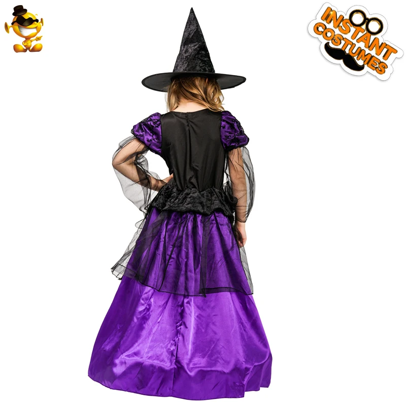 DSPLAY Halloween Mystical Witch Costume Kids Purple Luxury Elegant Long Dress Witch Fancy Costumes Christmas Cosplay
DSPLAY Halloween Mystical Witch Costume Kids Purple Luxury Elegant Long Dress Witch Fancy Costumes Christmas Cosplay