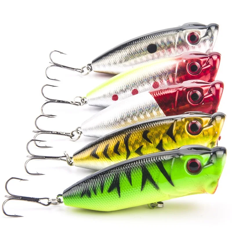 5Pcs/Lot Lifelike 3D Eyes 6.5CM 13G 6# Treble Hooks Fishing Lure Popper Plastic Floating Wobbler Artificial Hard Crank Bait
5Pcs/Lot Lifelike 3D Eyes 6.5CM 13G 6# Treble Hooks Fishing Lure Popper Plastic Floating Wobbler Artificial Hard Crank Bait