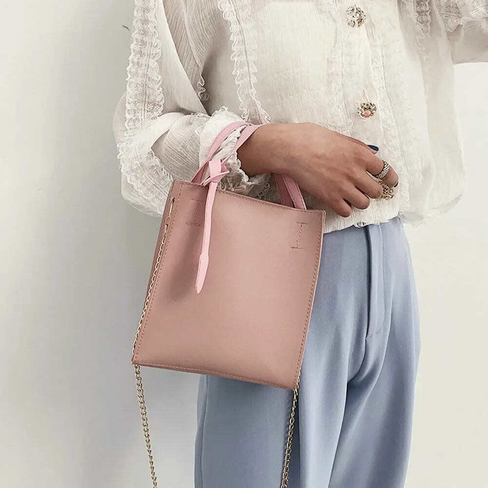 Women Square Bucket Handbag PU Leather Shoulder Chain Bag Tote Casual Female Travel Messenger Crossbody Bags
Women Square Bucket Handbag PU Leather Shoulder Chain Bag Tote Casual Female Travel Messenger Crossbody Bags