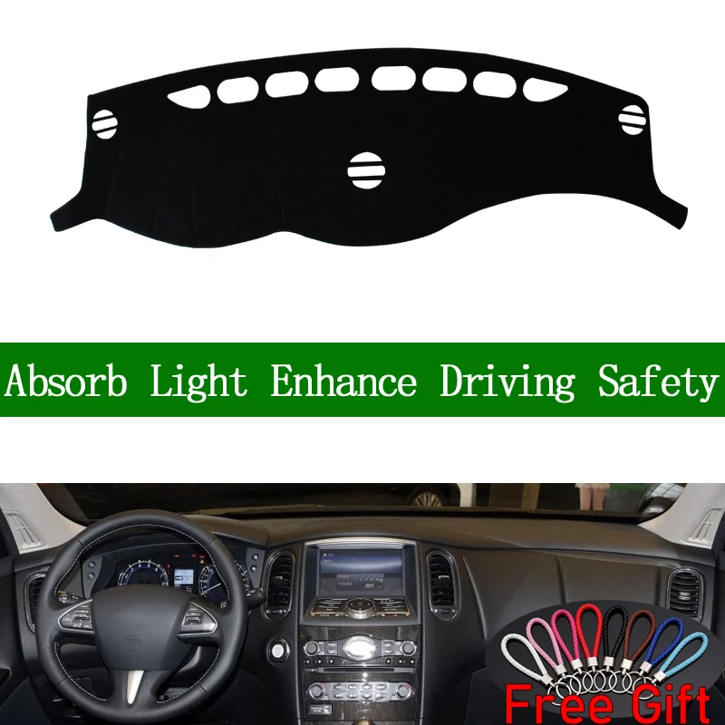 For Infiniti QX50 2015 Dashboard Cover Sun Shade Non-slip Dash Mat Pad Carpet Car Stickers Interior Accessories
For Infiniti QX50 2015 Dashboard Cover Sun Shade Non-slip Dash Mat Pad Carpet Car Stickers Interior Accessories