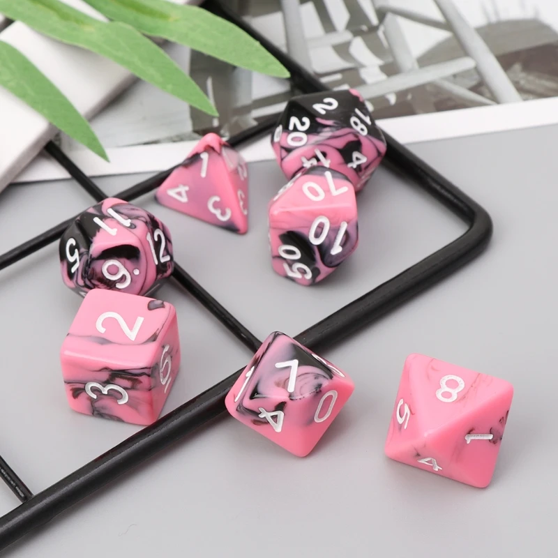 7 шт./компл. кости для TRPG Подземелья и Драконы, многосторонние кубики Polyhedral
7 шт./компл. кости для TRPG Подземелья и Драконы, многосторонние кубики Polyhedral