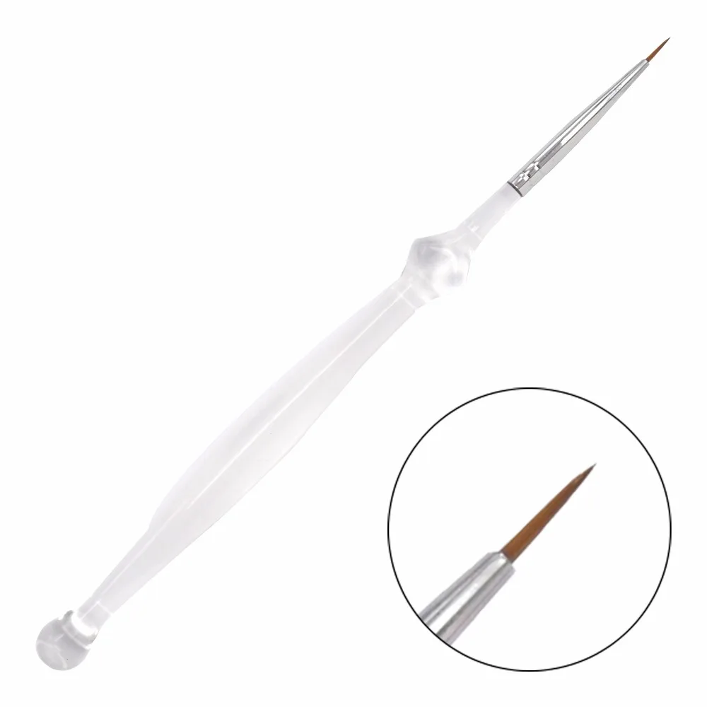 1 PC Professional Manicure Pen Clear Handle Sable Nail Brushes Styling Tools Drawing Painting Brush Pen For Nails Art 12
1 PC Professional Manicure Pen Clear Handle Sable Nail Brushes Styling Tools Drawing Painting Brush Pen For Nails Art 12